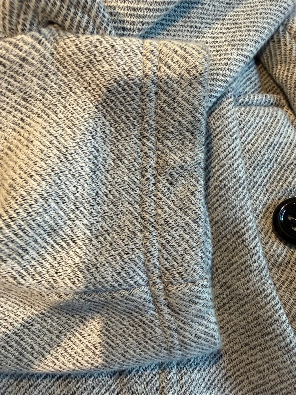Sebby Light Gray Hooded Toggle Pea Coat - Picture 4 of 4